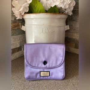 GUCCI Beauty Lilac Purple Fabric Cosmetic Makeup Pouch